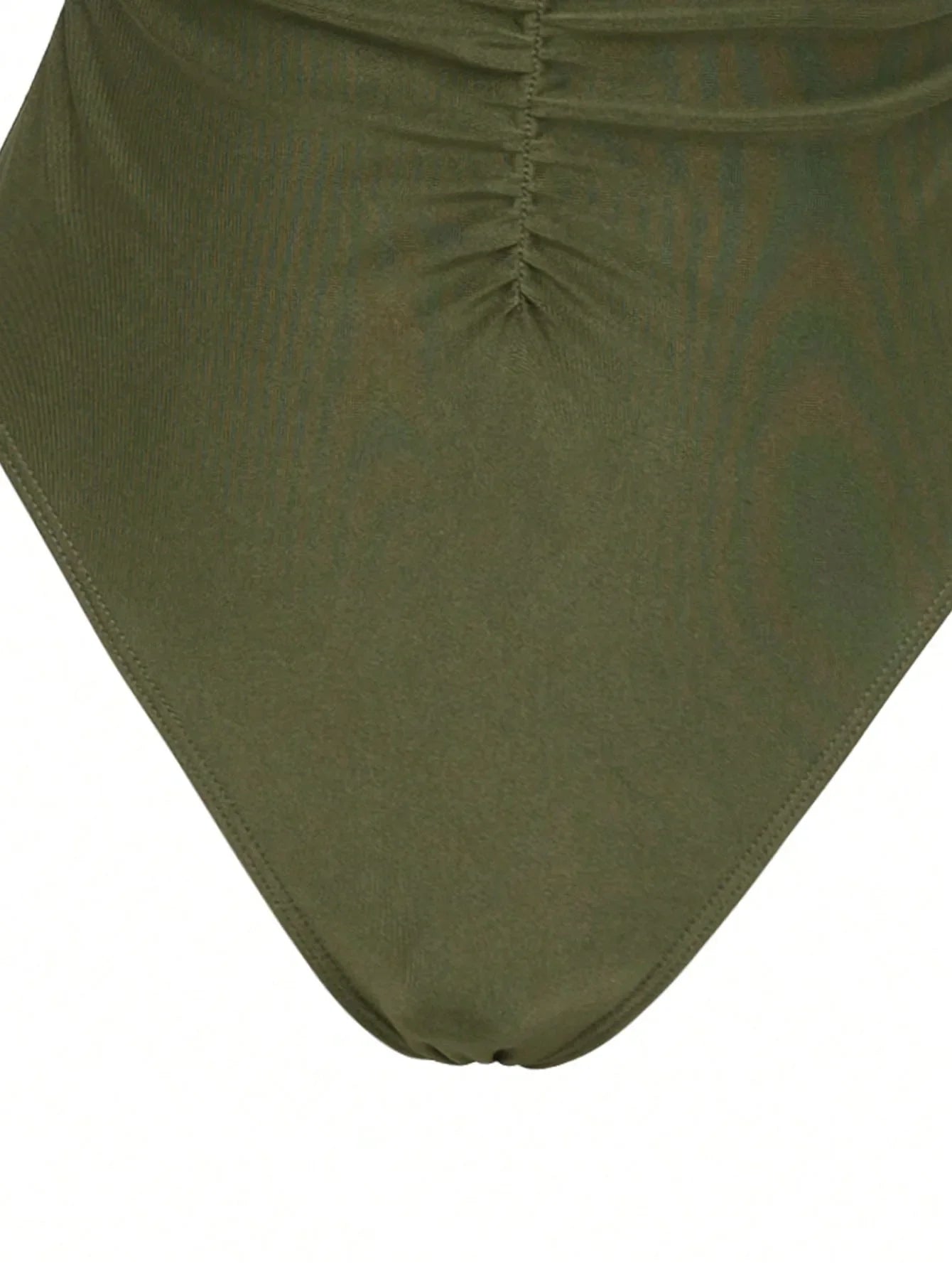 Vintage Green V Neck Pleate One Piece Swimsuit Long Skirt Sets 2026 Women Holiday Tummy Control Bathing Suit Swimwear Monokini