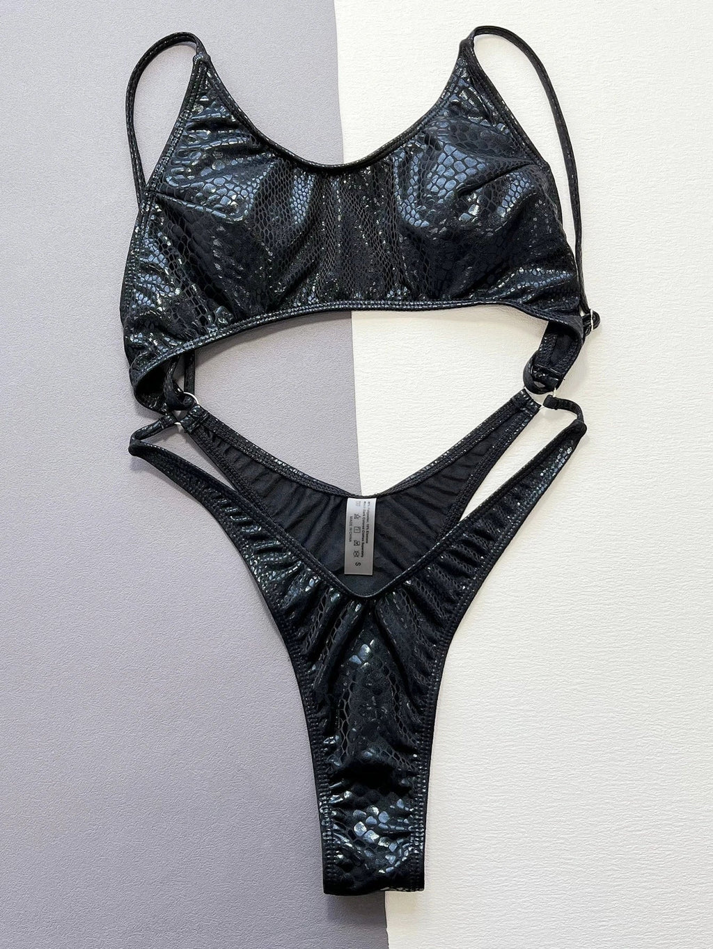 DEKA Pink V NeckOne Piece Swimsuit Women Swimwear Cut Out Bodysuit Monokini High Leg Swim Suit Cutout Bathing Suit Beachwear