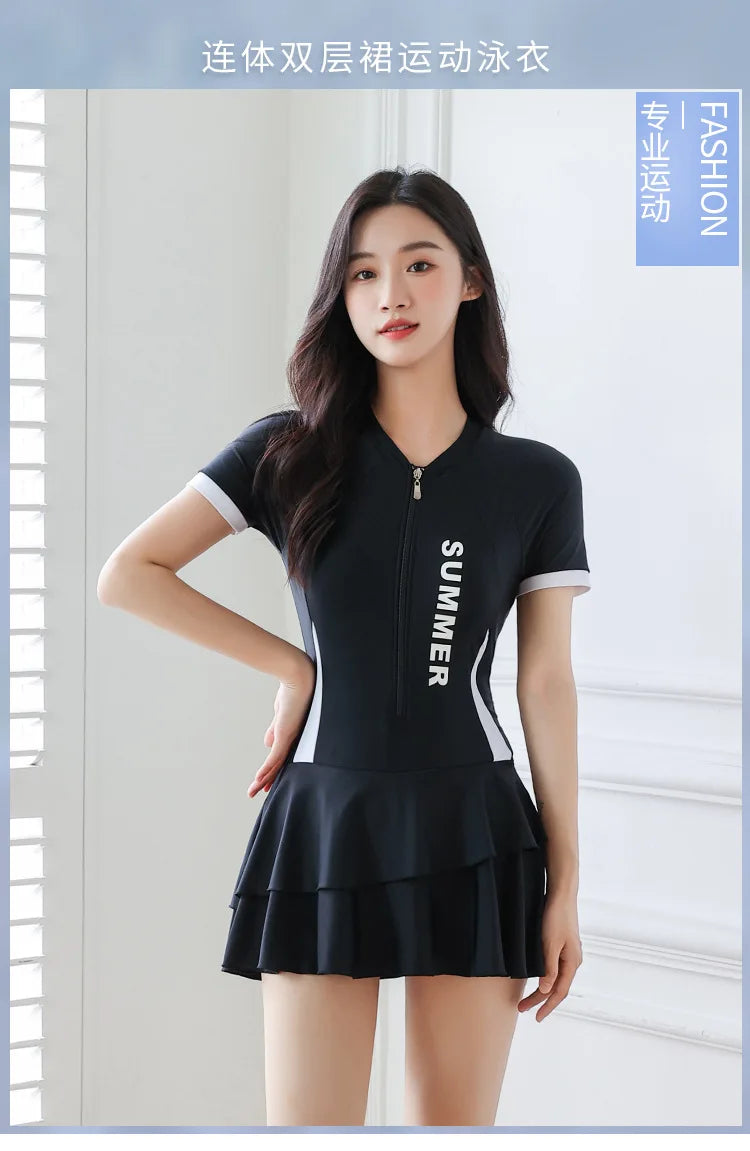 The New Plus Size Swimsuit Is Suitable for Women To Look Slim, Soak in Hot Springs, Beach Vacation, Integrated Conservative