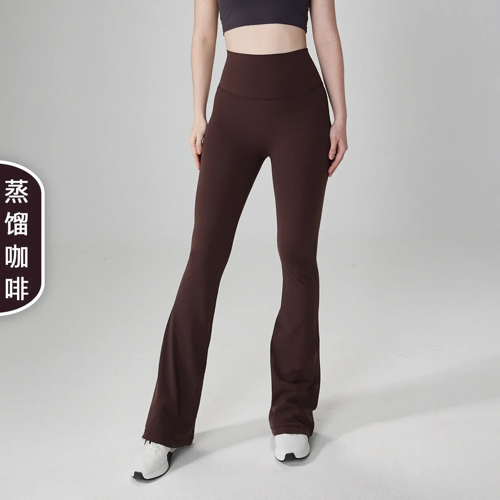 No size yoga bell-bottoms, high-waisted butt-lifting yoga clothes, fitness one-size-fits-all yoga pants