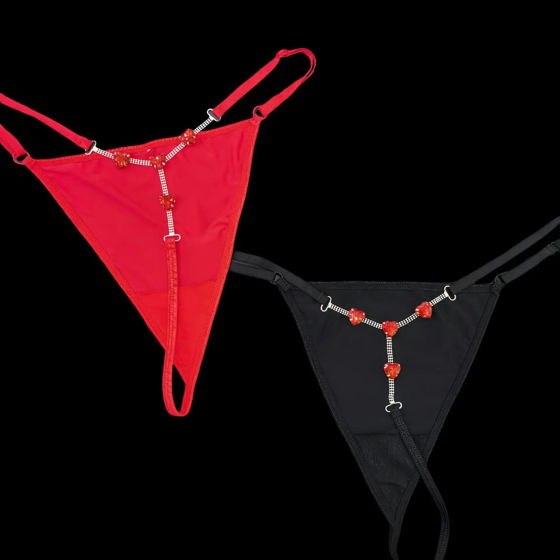 Rhinestones Metal Chain Sexy Women Panties Gem G String Girls Briefs Thong Lace Erotic Female Underwear Low Waist Intimates