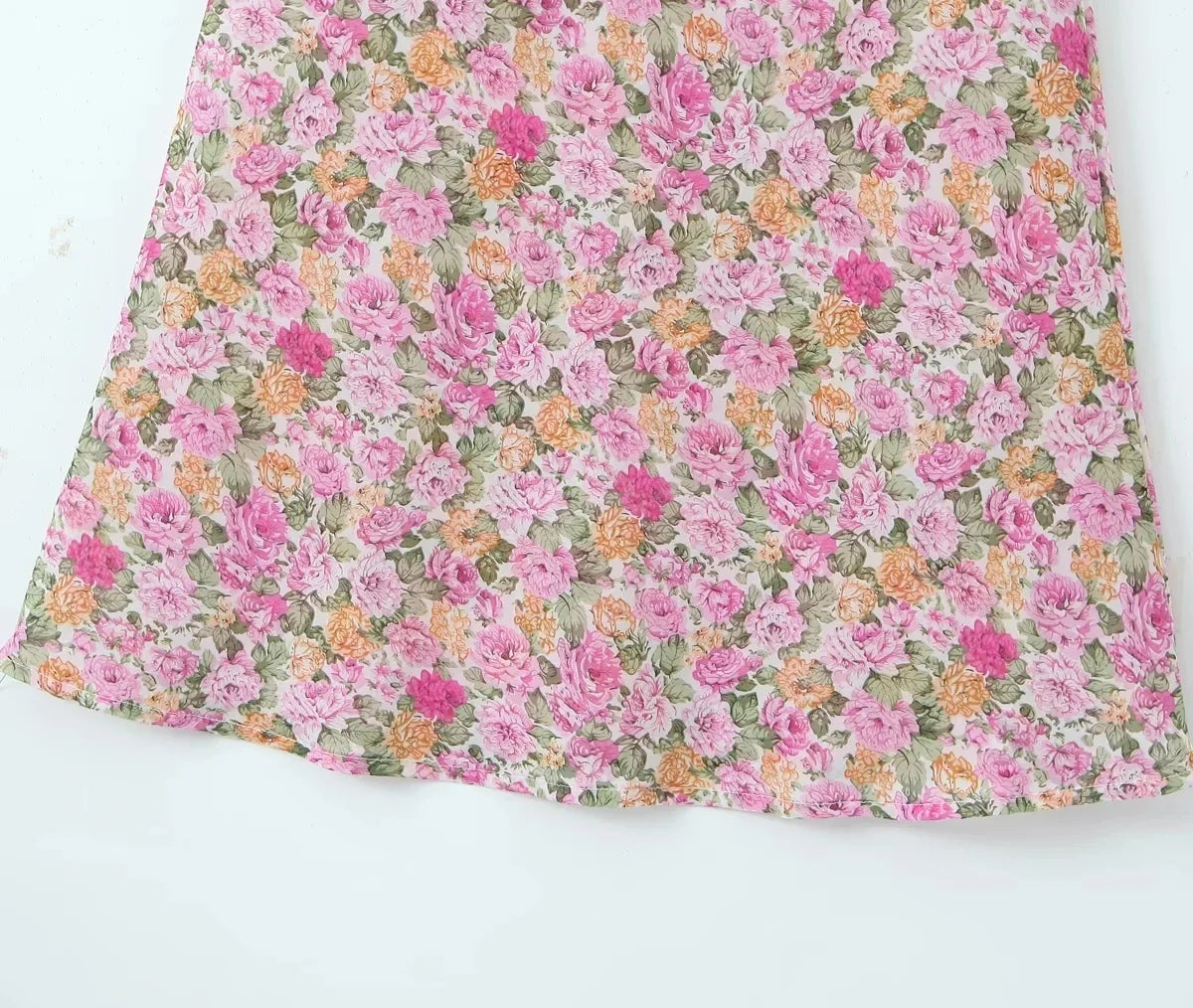 Lace Decoration Pink Floral Maxi Long Sundress Women's Dress 2025 Spaghetti Strap V Neck Smocked Boho Straight Boho Dress