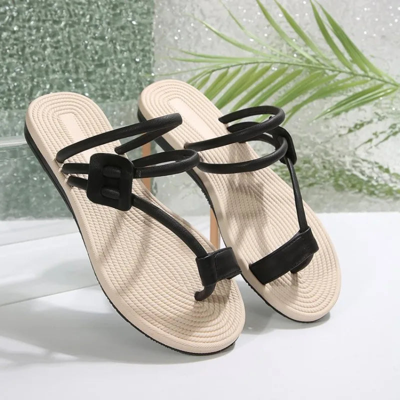 Flip Flops WomensShoes Flat Summer Slippers  Folded Flip Casual Fashion Bohemian Flops Dress Sandals Women