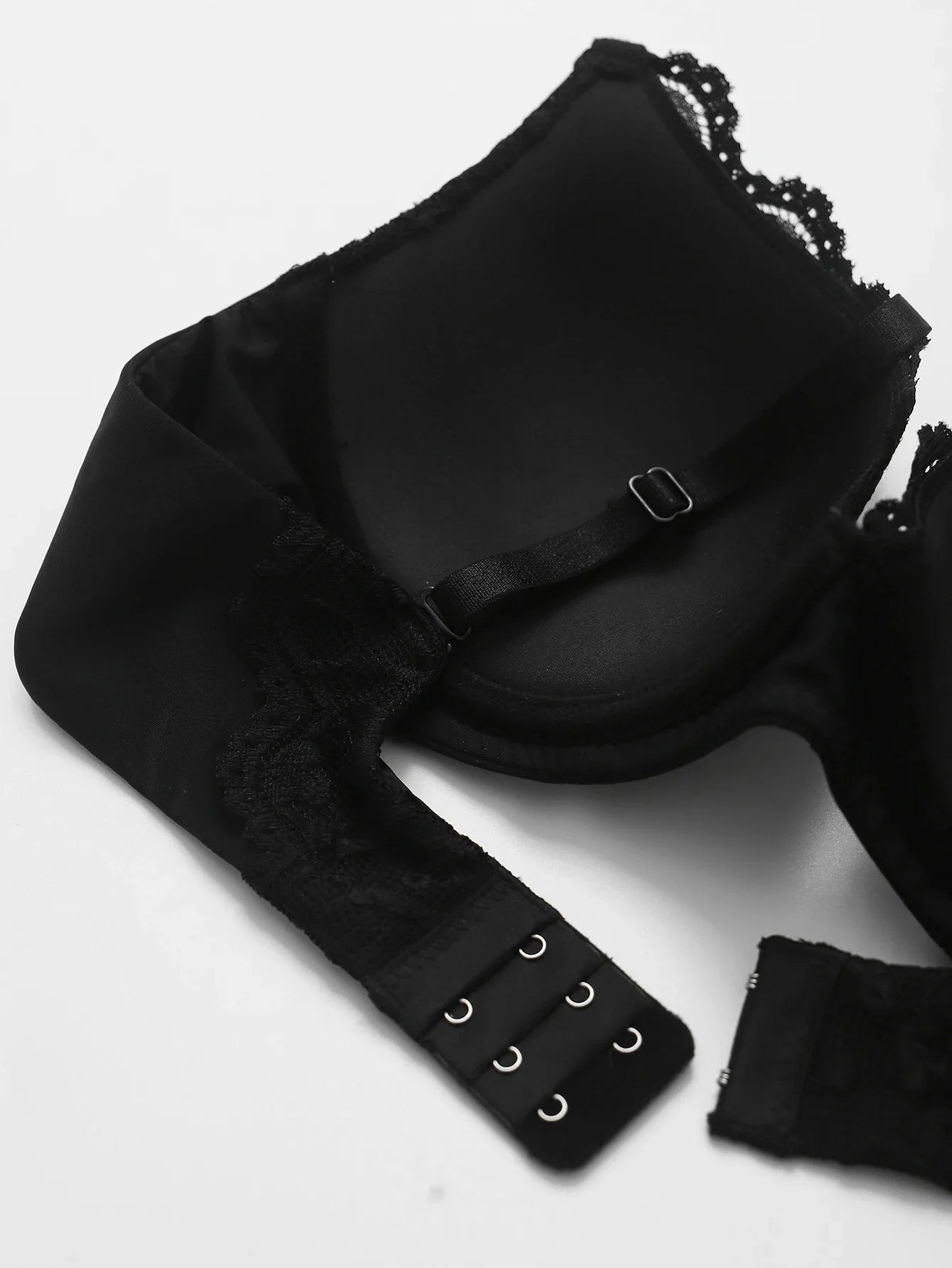 Knit Sexy Women's Thin Cup Lace Bras Lace Splicing Underwire Bra Push-Up Breathable Women's underwear