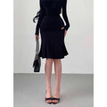 Pure Desire Style Gentle Sexy High Waist Slimming Ruffled Mid-Length Bodycon Mermaid Skirt Slim Women Mini Skirts 2026 New EVP8