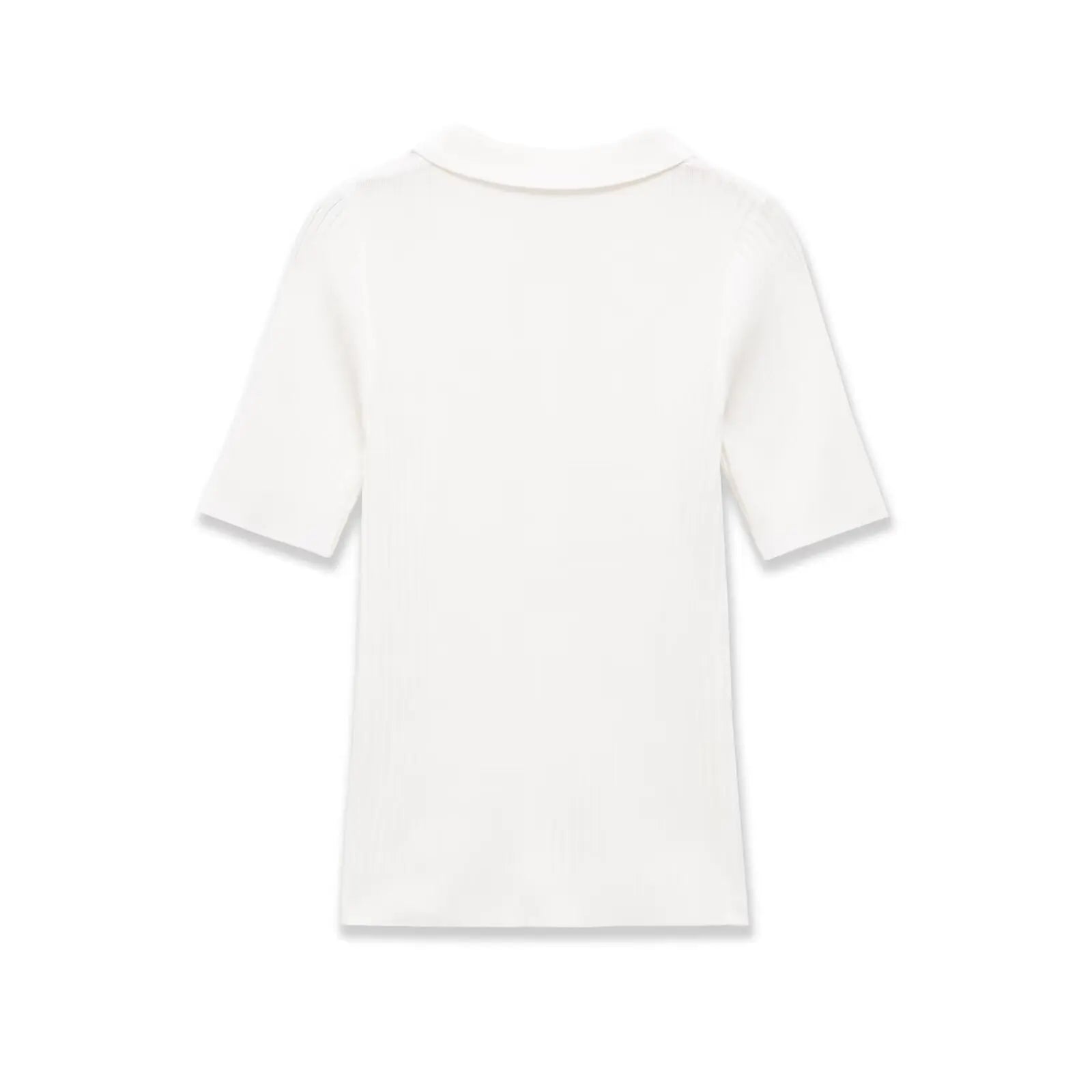 Fashion Casual Short-sleeve Collar Knit Shirt Women White Shirt Short Sleeve Button Down Casual Top For Summer Daily Wear O9JO