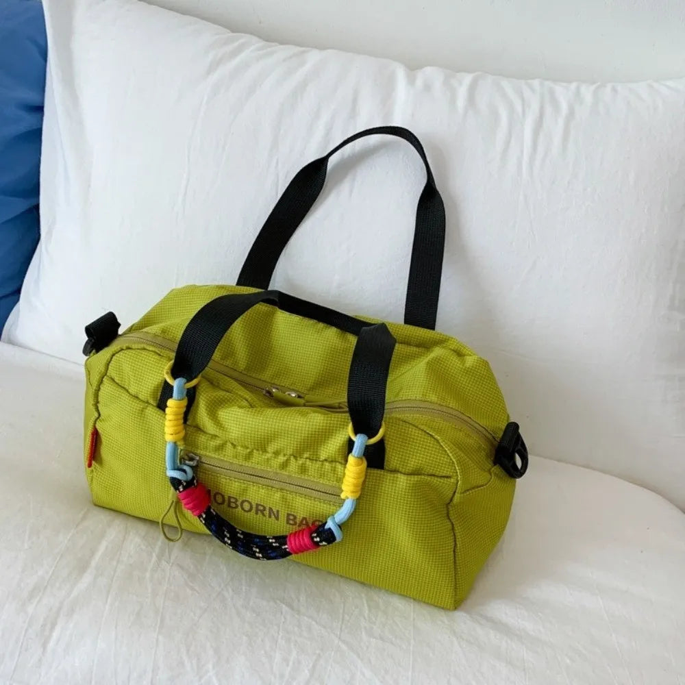 Simple Lightweight Bowling Bag Leisure Adjustable Strap Nylon Crossbody Bag Large Capacity Casual Women's Handbags Outdoor