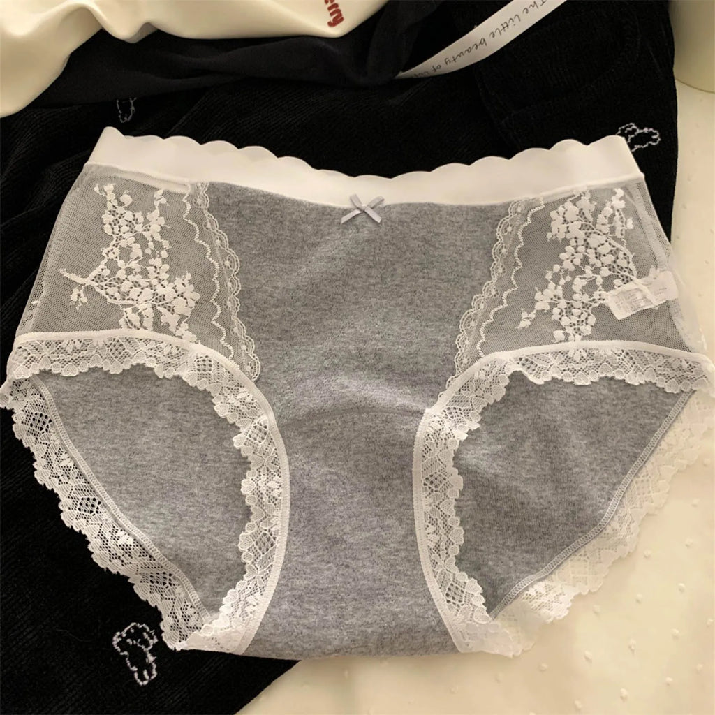 2026 Womens Cotton Lace Pretty Underwear Hipster Stretch Breathable Thongs Plus Size Briefs Woman Panties трусы женские 부부생활 속옷