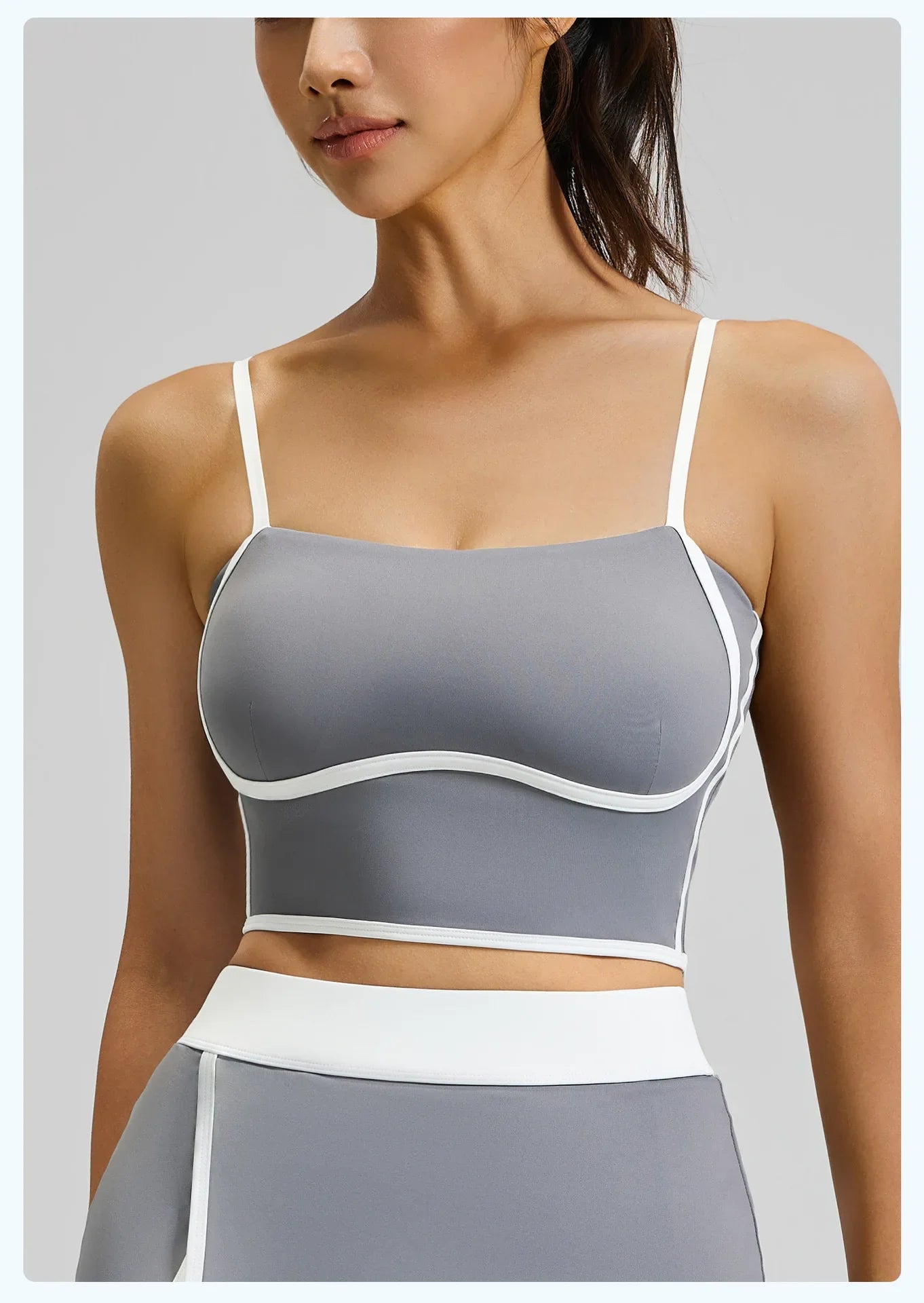 Summer Hot Sale Solid Color Women Fitness Bra Tights Yoga Vest High Strength Shockproof Gym Sports Top Push Up with Chest Pad