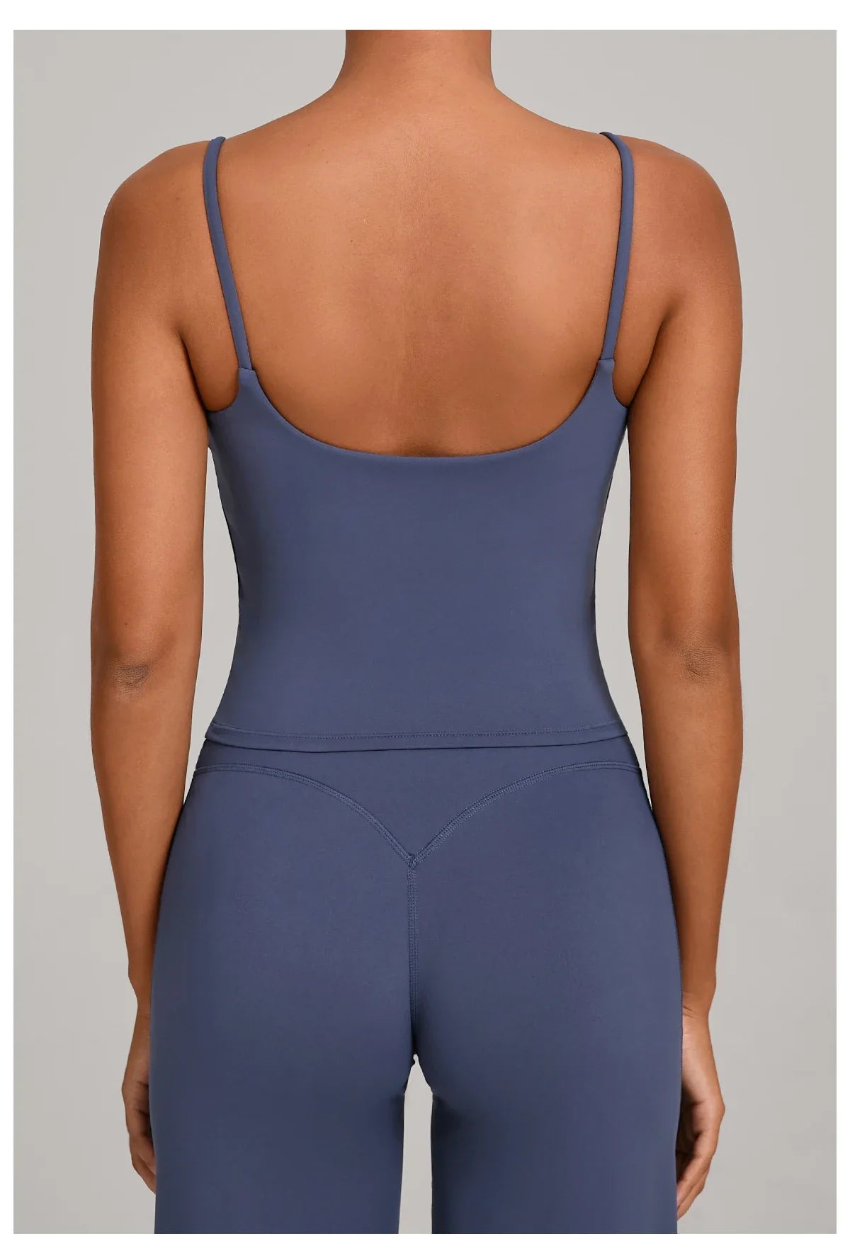 GYM Tank Top With Built In Bra women's Yoga clothing running Square Neck fitness vest beautiful back sports Workout