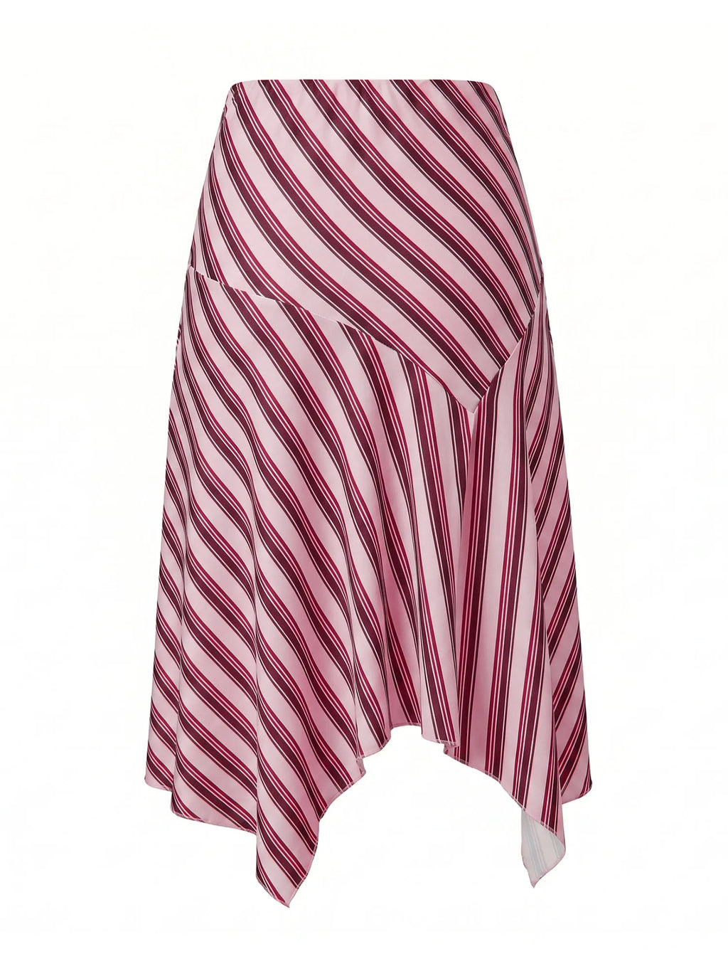 Summer Women's Irregular Hem Midi Skirt Stylish Dots Printed Low Rise Looose A Line Skirts Casual Bohemian Long Skirts