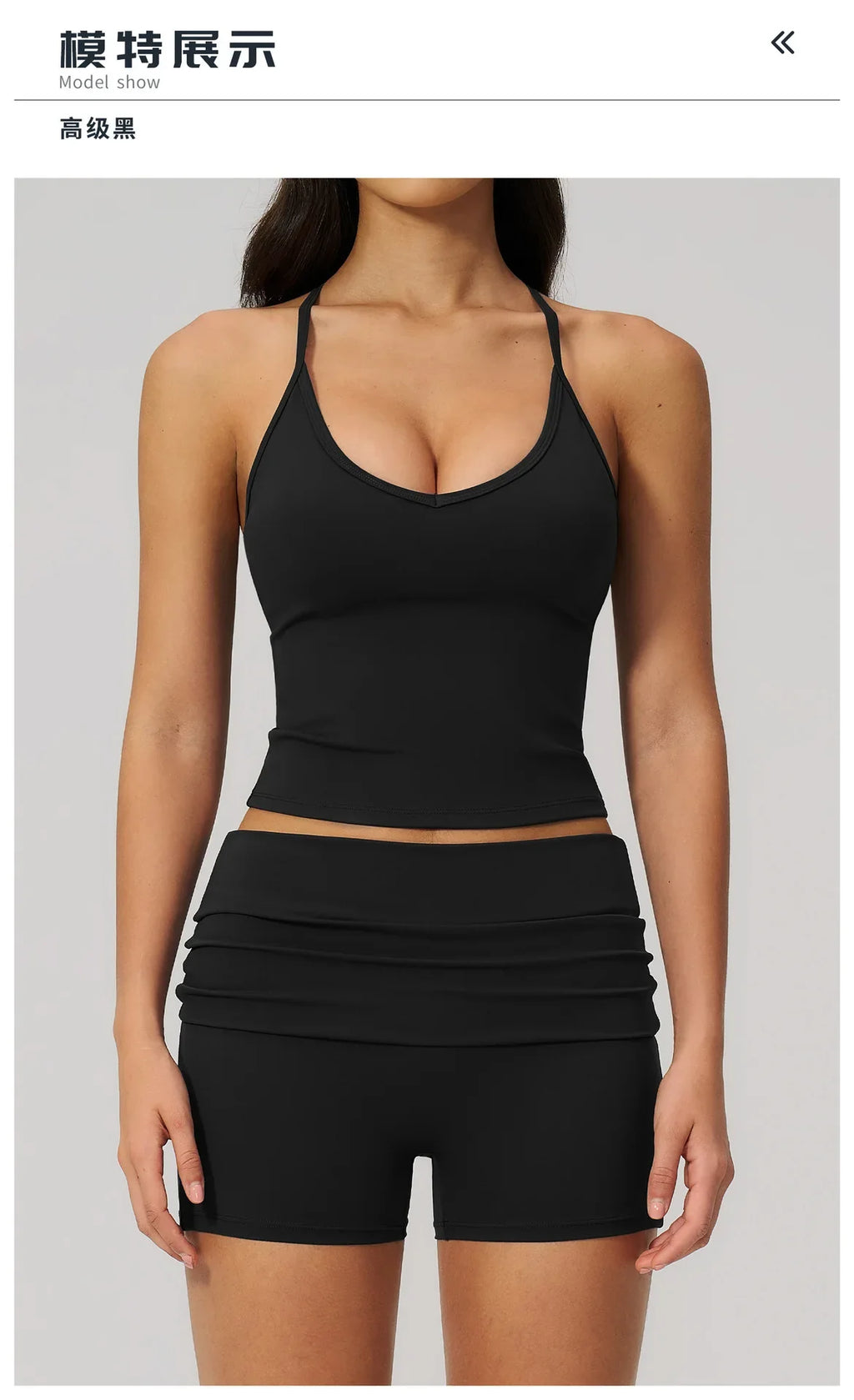 Summer 2Pcs Yoga Sets Women Camisole Slimming Sports Tank Top Pleate High Waist Shorts Fitness Suit Gym Running Excersize Wear