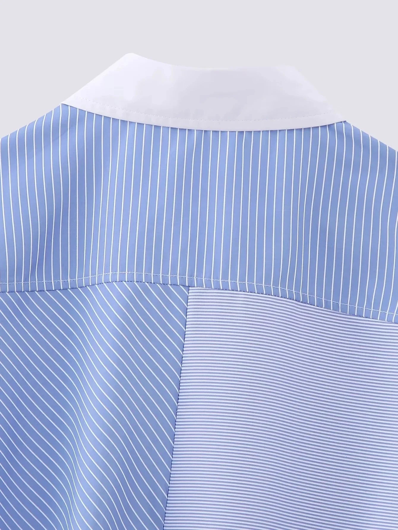 Foridol Stripes Crop Top+shirt 2 Pcs Outfits Women Casual Summer Autumn Casual Set Blue Matching Set Shorts Set Female Suit
