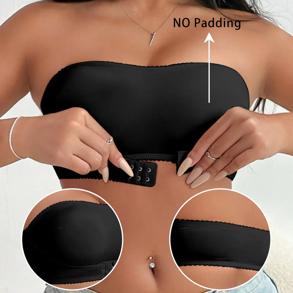 Strapless Women Lingerie Front Buckle Anti Slip Gathering Invisible Strapless Back Lingerie Wrap Bra Lingerie MR2710
