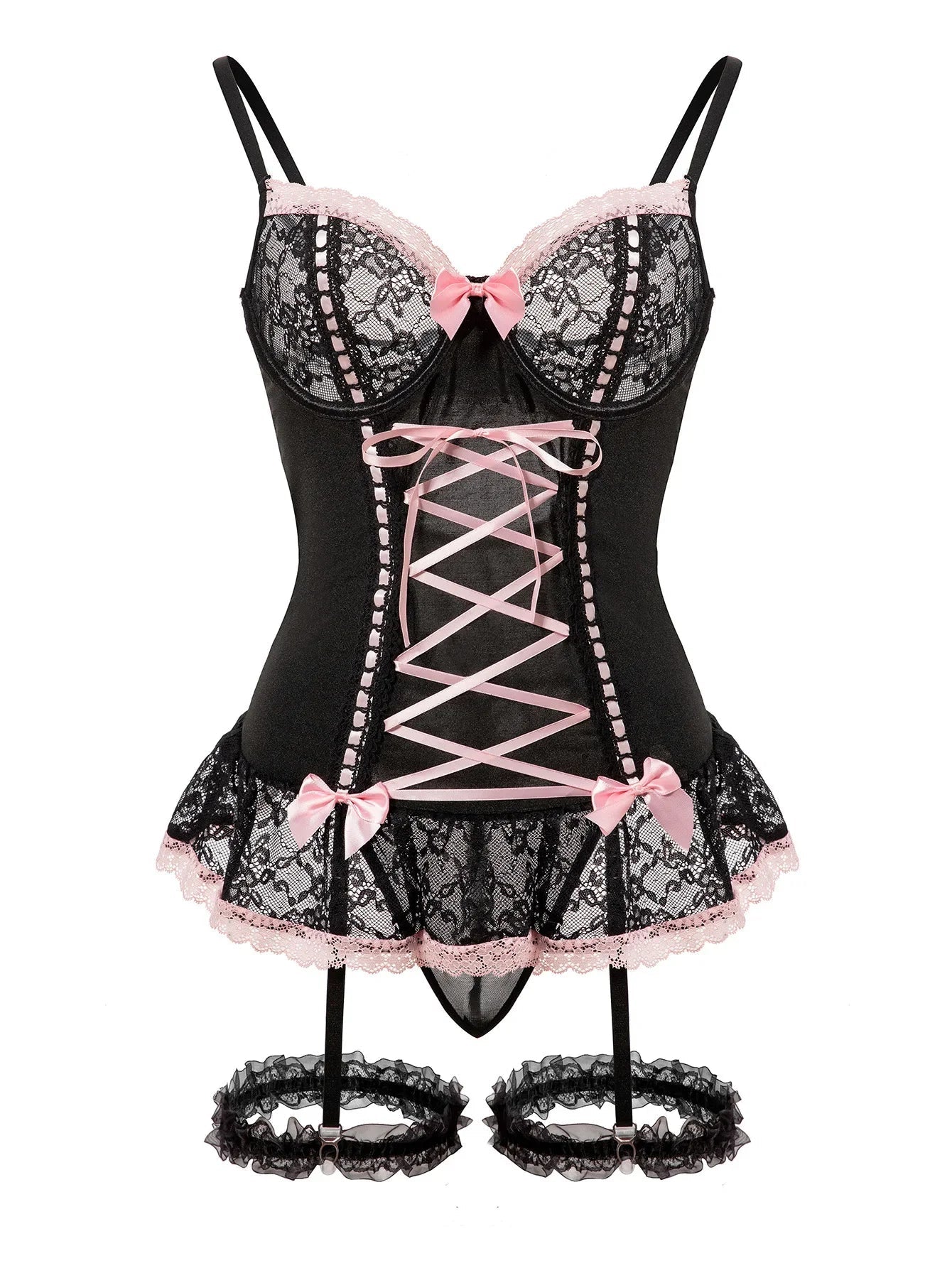Women's Sexy Lingerie Lace Bra Set Erotic Underwear Set Bralette Bra and Panty Garter Set Sex Hot Erotic Sleepwear