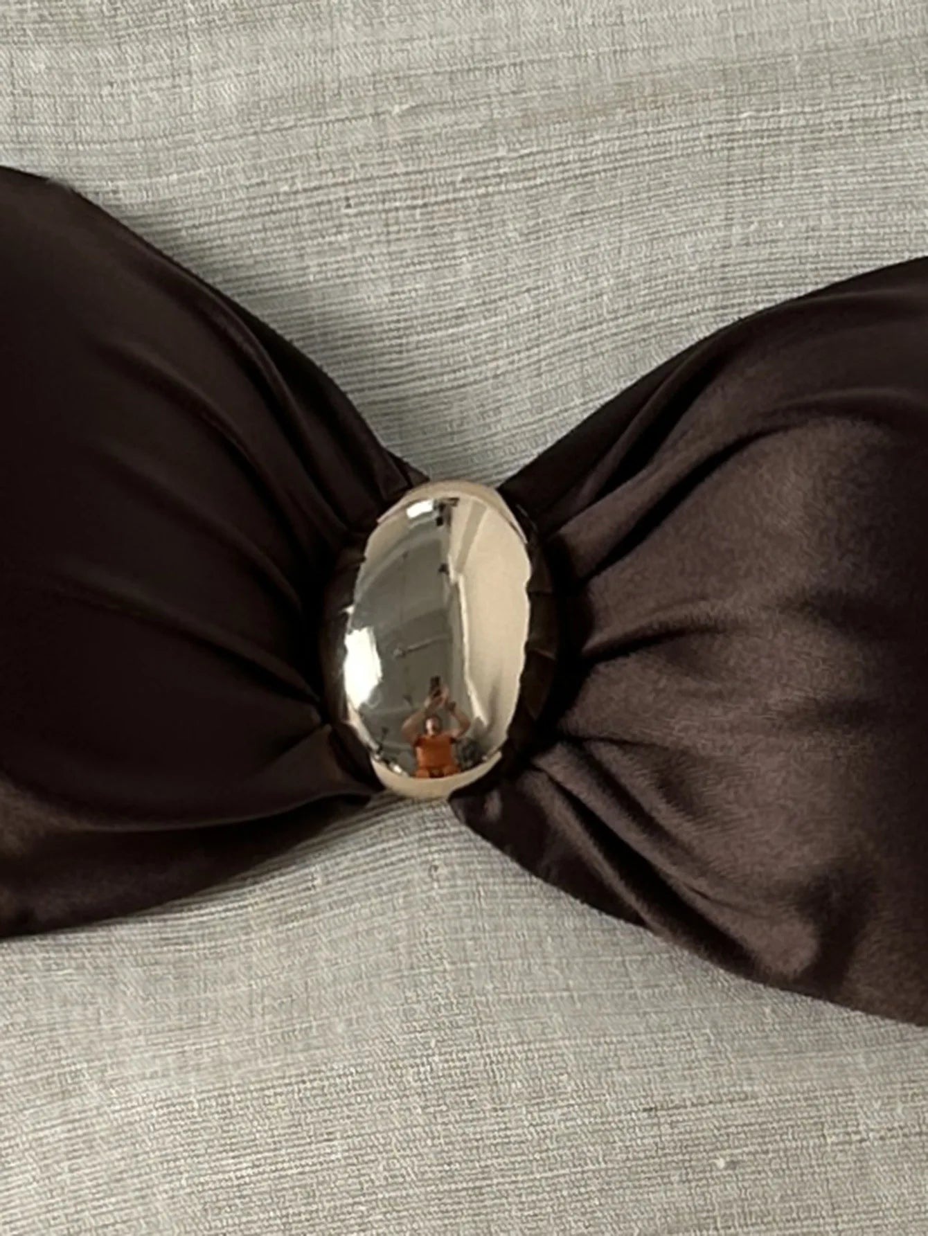 Metal Buckle Satin Bikini Women Micro Thong Swimwear Female Swimsuit Two-pieces Bikini Set High Cut Bather Bathing Suit Swim