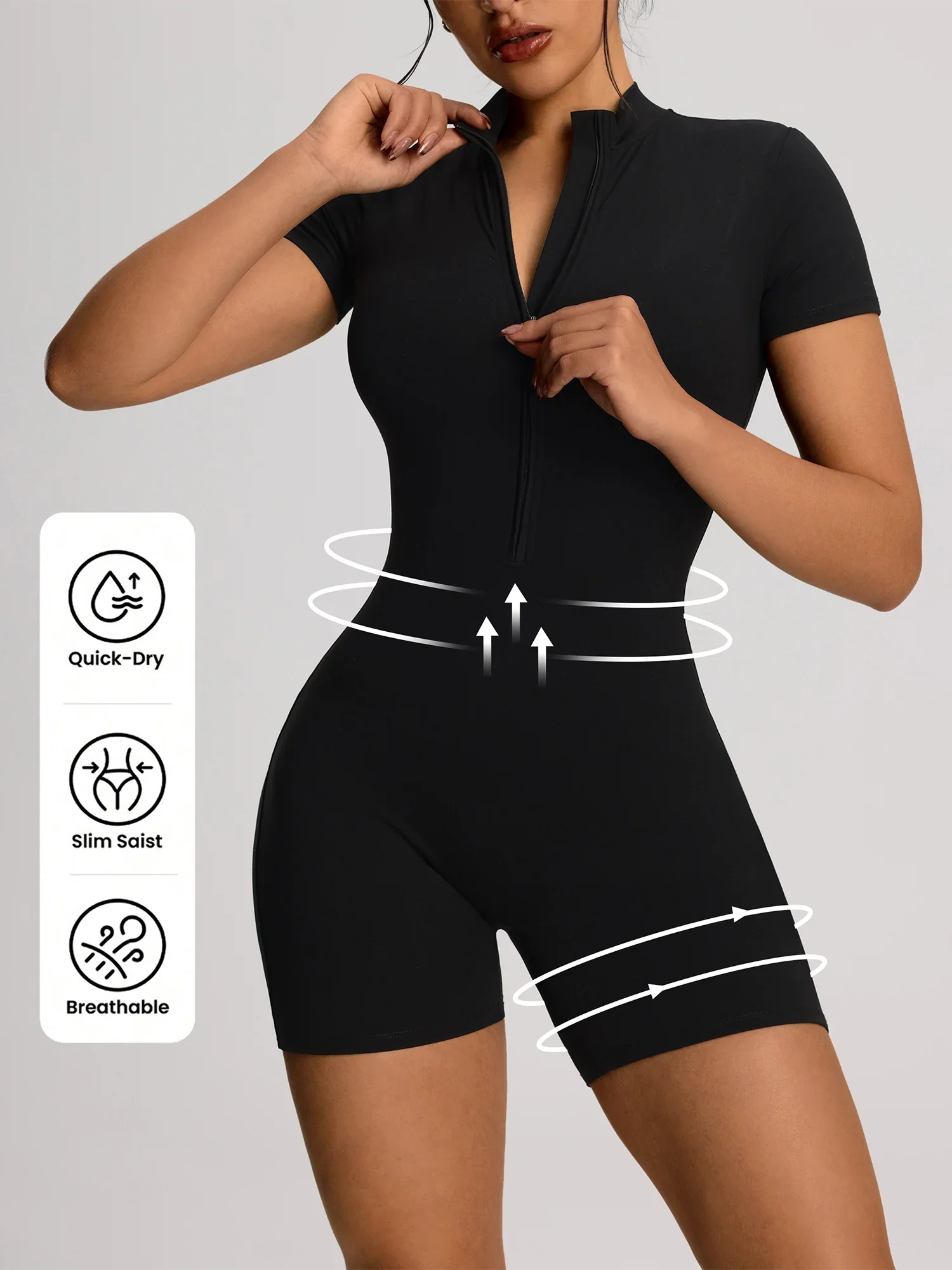 Woman Bodysuit Sportswear Woman Gym Sexy Seamless Jumpsuits Butt-Lift Bodysuit For Fitness Party Shorts Tummy Control Jumpsuits