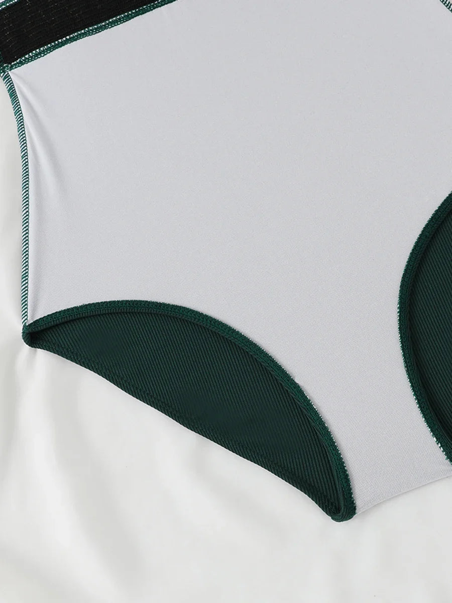 2026 Sexy High Cut Swimsuit One Piece Solid Swimwear Women Bathers Bathing Swimming Swim Suit Female Beachwear