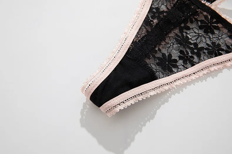 Lace Girls G String Sexy Panties Women Underwear Briefs Hollow Out Thong High Quality Transparent Underpants Lingerie Intimates