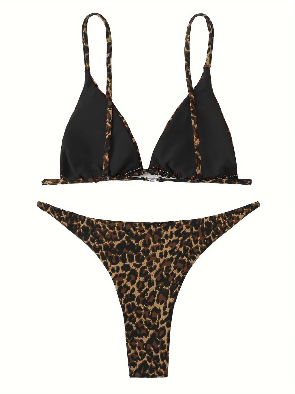 DEKA Leopard Mini Micro Bikini Set Printed Halter Swimwear Women Brazilian Female Swimsuit Two-piece Bather Bathing Suit Swim