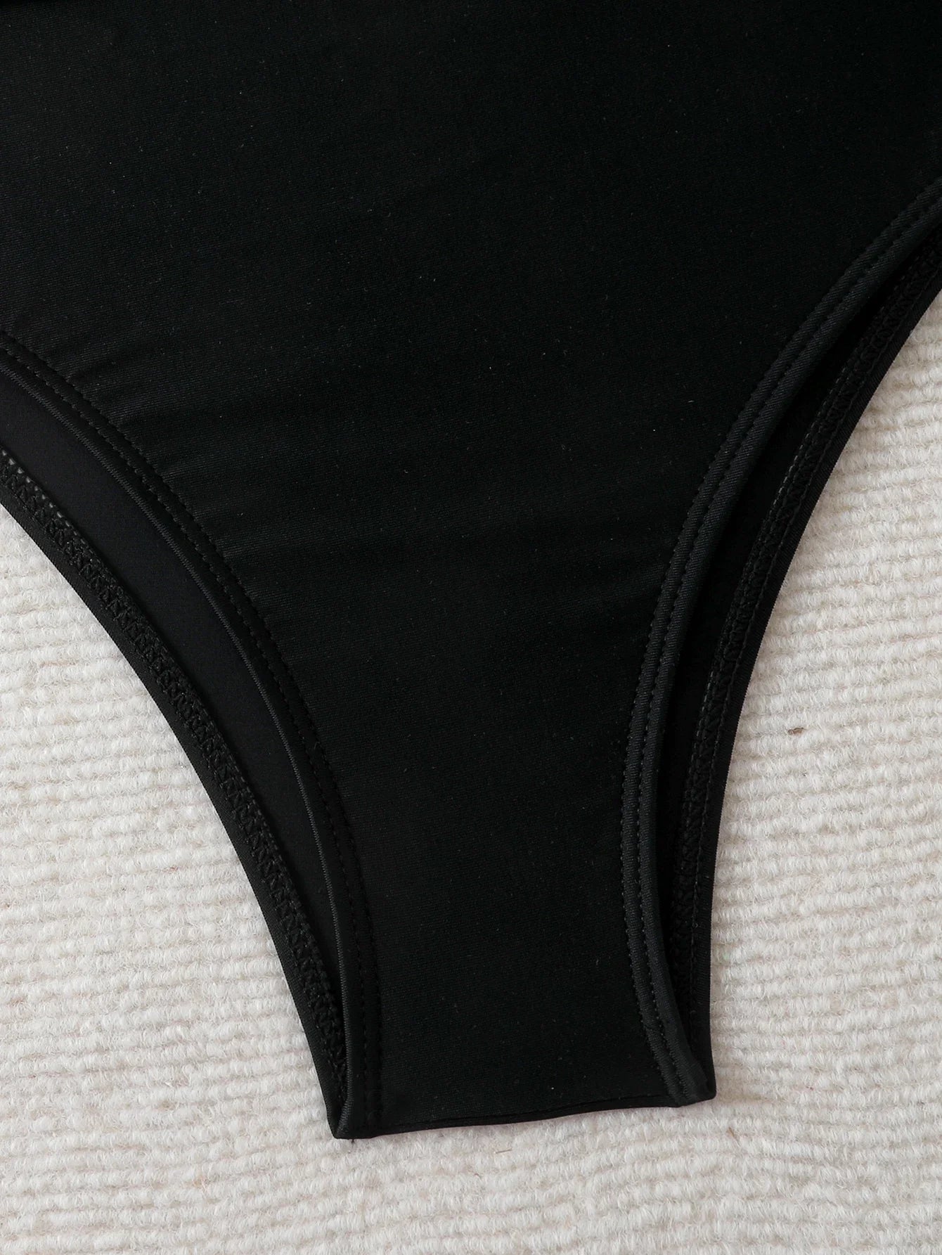 Strappy High Waist Bikinis 2026 Women Sexy Shell Swimsuit Solid Padded Swimwear Female Bathers Bathing Swimming Swim Suit