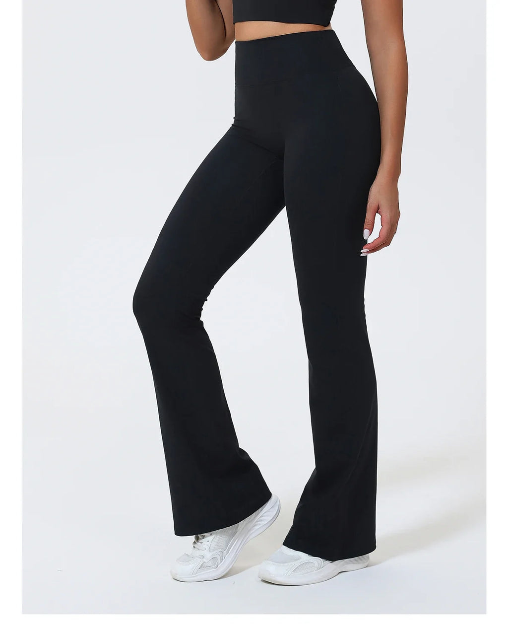 Hearuisavy Summer Woman Workout Flared Pants Leggings Pilates Fitness Trousers High Waist Butt Lifting Yoga Bell-Bottom Pants