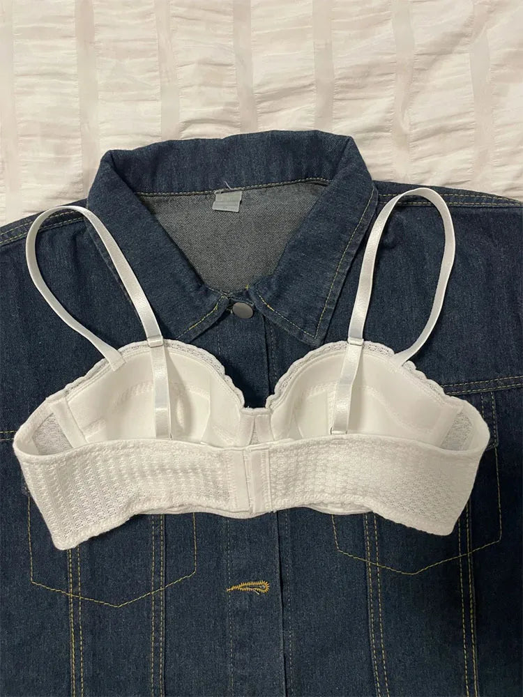 Japanese Manga Minimizer Bra Half Cup Demi Style Wireless Comfort Support Anti Sagging Lingerie Set for Large Bust 32-38 AB USA