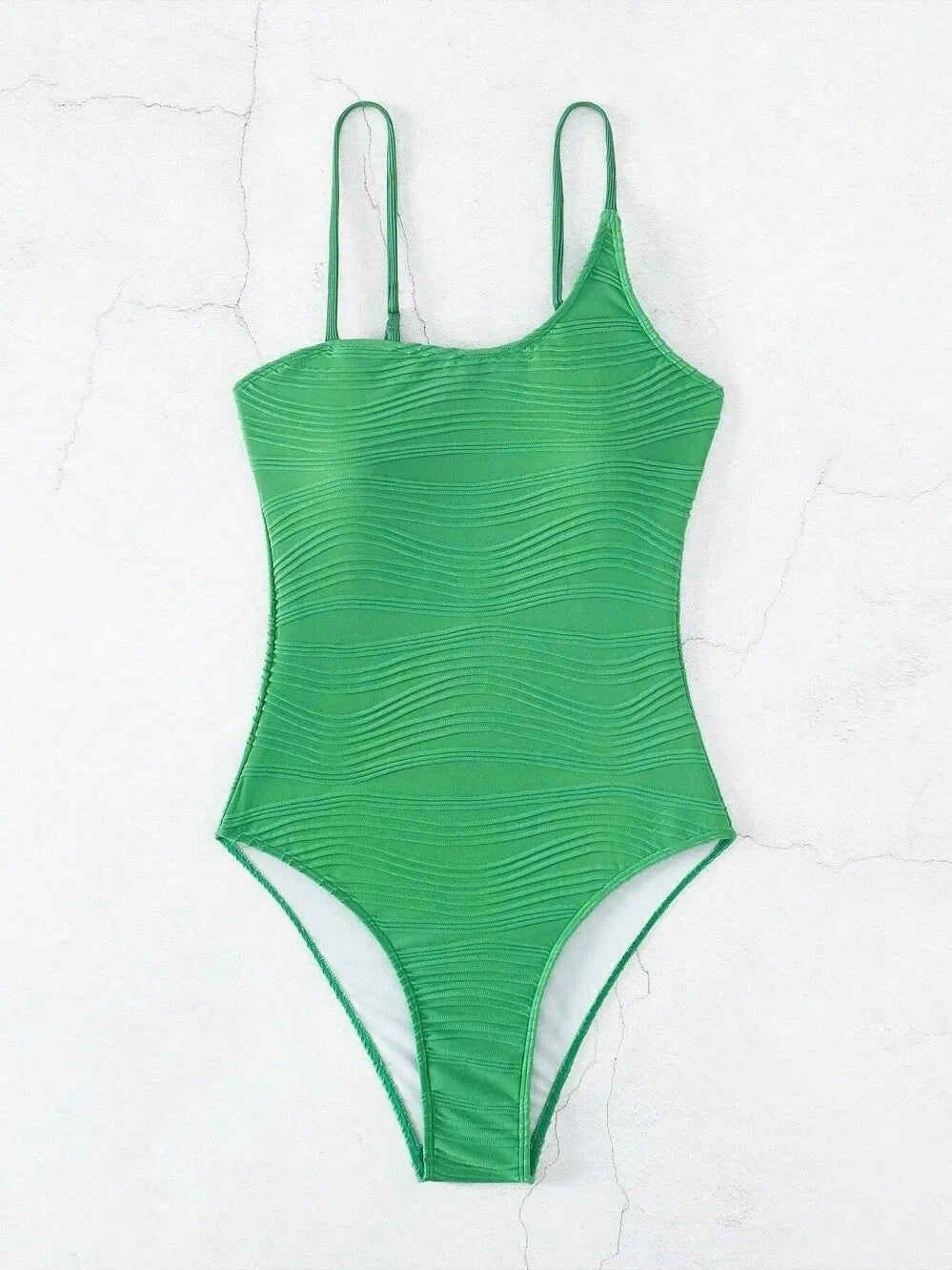 2026 Plain One Shoulder Swimsuit One Piece Solid Swimwear Women Sexy Bathers Bathing Swimming Swim Suit Female Beachwear