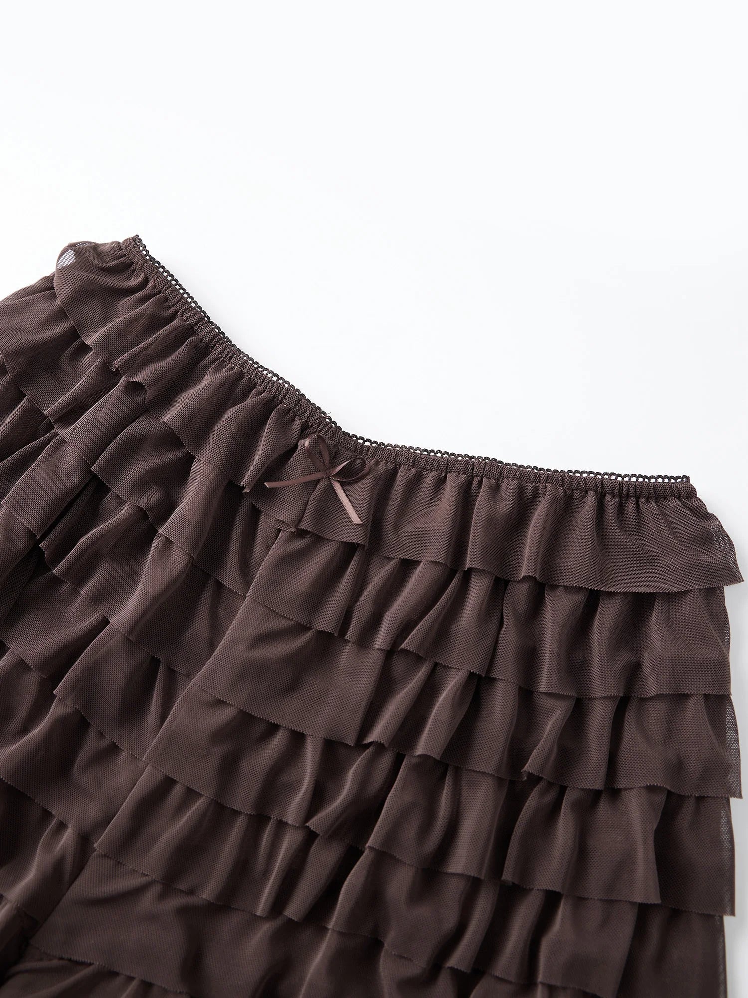 Women’s Layered Ruffle Bloomers Fashion Low Waist Bow Front Solid Color Shorts Casual Summer Mini Shorts