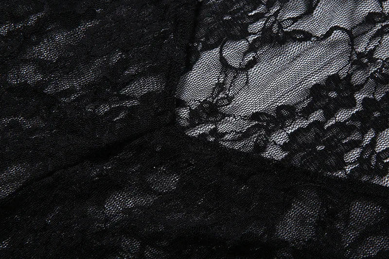 Women Halter Neck Lace Mesh Jumpsuit Sheer See Through Sleeveless Backless Bodycon Romper Y2K Clubwear Party Nightclub Outfit