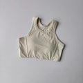 Women's Quick Drying Breathable Yoga Sports Vest I-Shaped Back Sports Bra Fitness Bra Chest Cushion Support