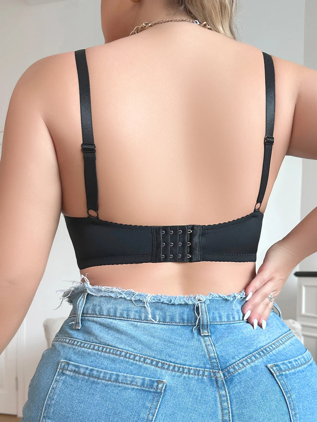 Women's Oversized Underwear With Pull-up And Anti Sagging Black Leopard Print Lace Design Suitable For Plump Women XL-4XL A2551