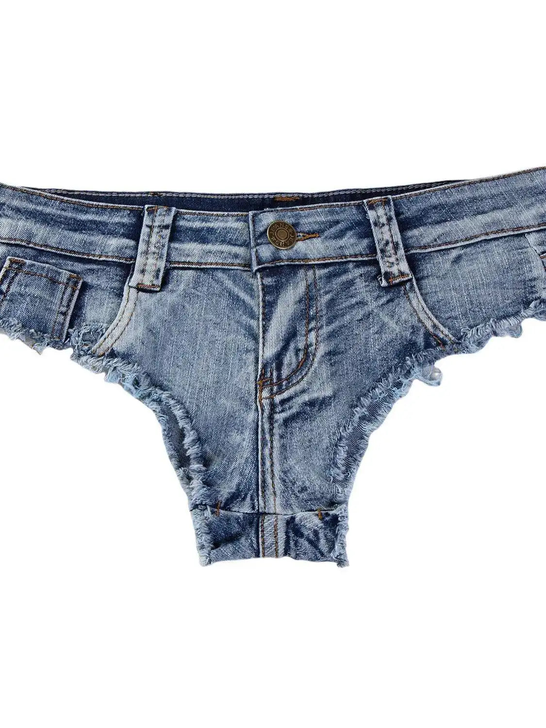 Summer Low Waist Hot Girl Slim Fit Plus Size Stretch Jeans Women's Denim Shorts For Beach Spa & Hot Springs Water Sports G5WM