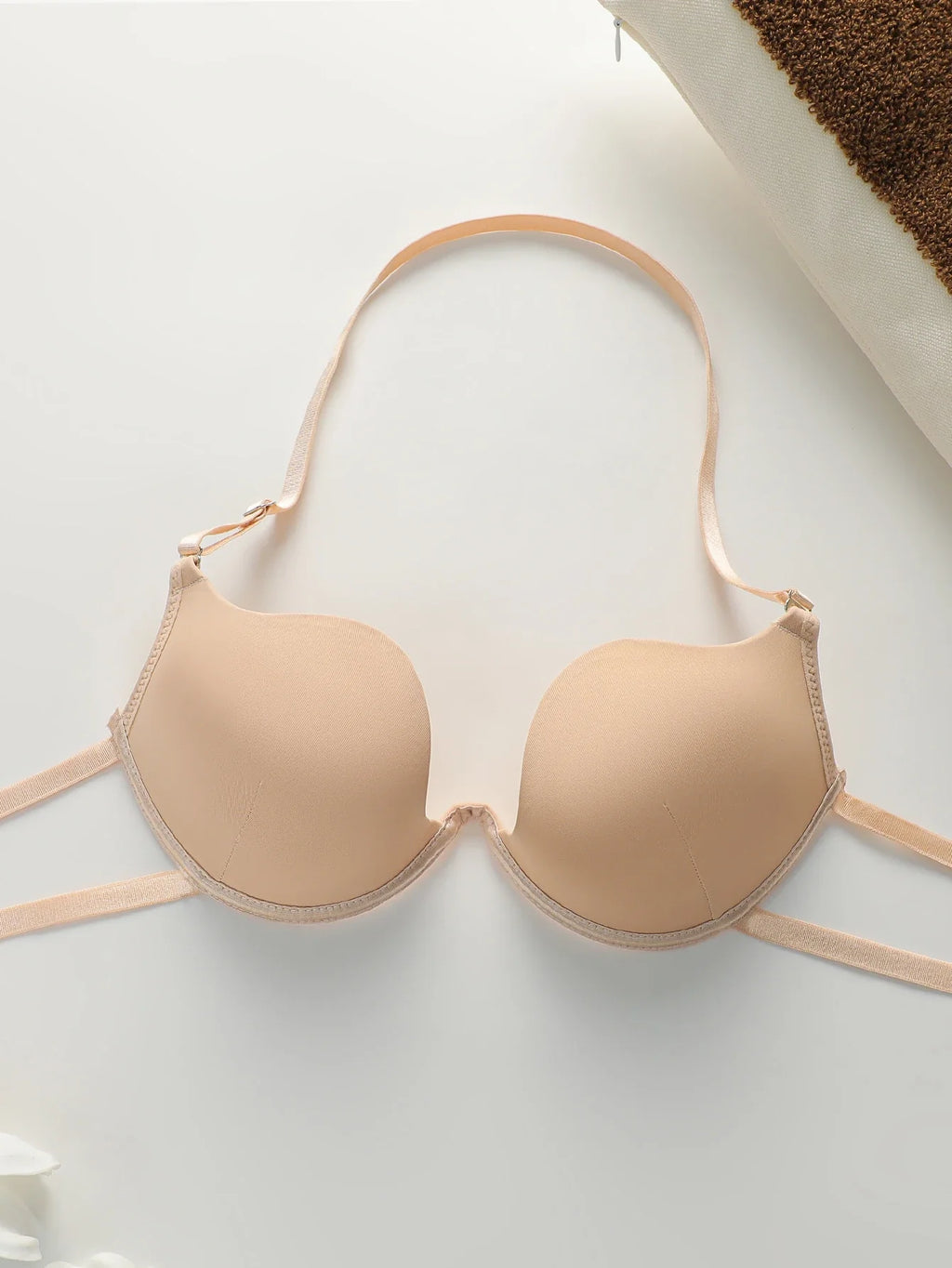 Sexy Lingerie multi-color hollow neck hanging women's underwear 3/4 cup gathering pull up bra party women's underwear J2943