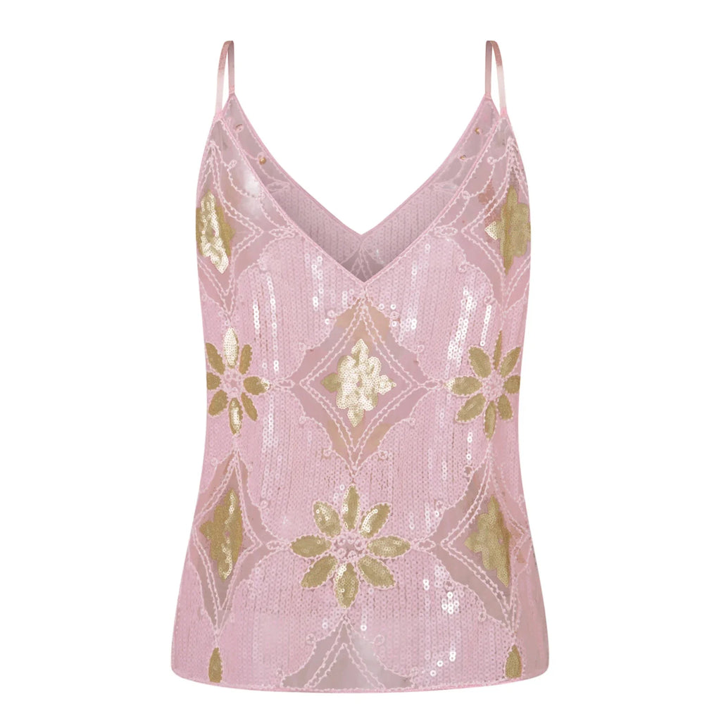 Women's Summer Sparkle Cami Tops Sleeveless Spaghetti Strap V Neck Sequin Camisole Party Rave Tops
