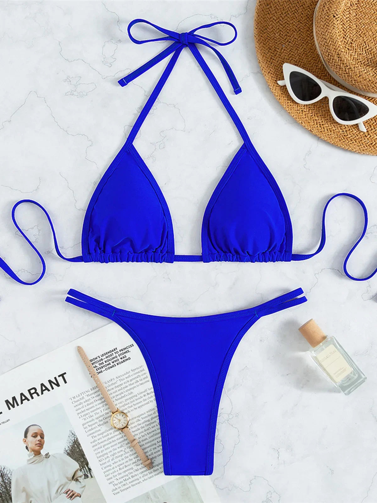 XS - L Rhinestone Extreme Mini Micro Thong Bikini Women Swimwear Female Swimsuit Two-pieces Bikini Set Bather Bathing Suit V3384