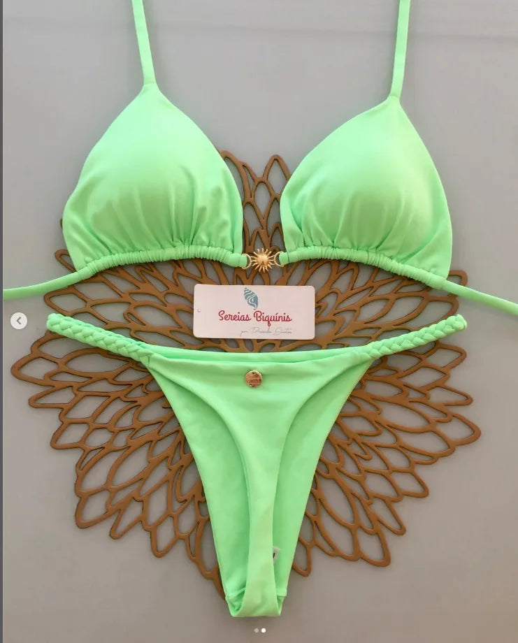 2026 New Sexy Prints Mciro Bikini Set Women Holiday Swimsuit Lace-up Swimwear 2 Piece Set Backless Biquine Brasileiro Beachwear
