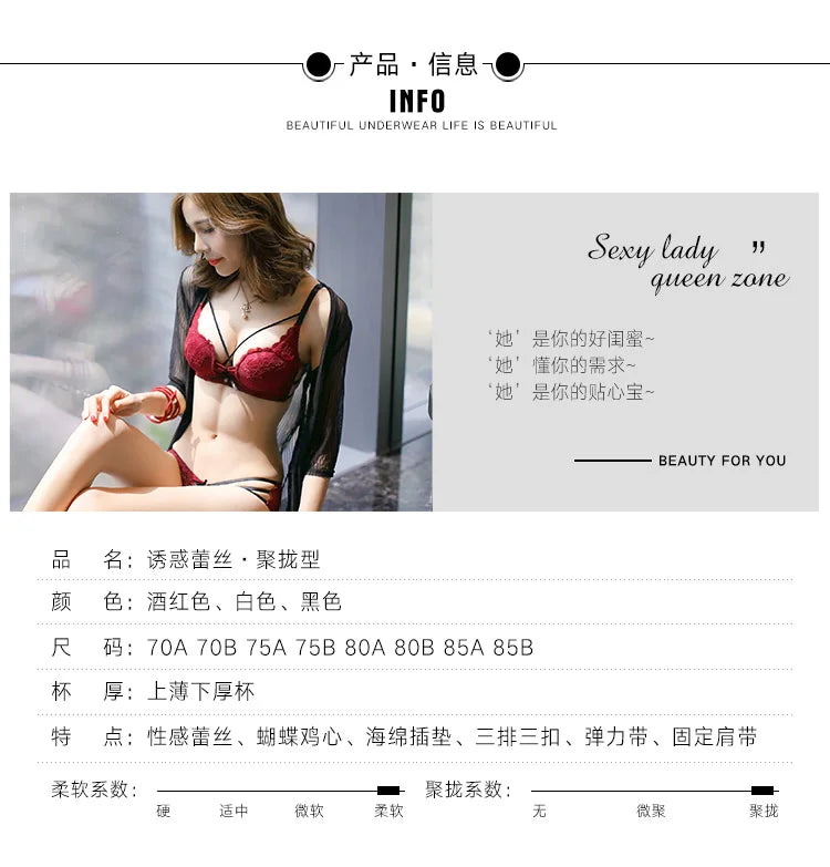 Summer Christmas Lingerie Set Red Lace Bra Lightweight Low Back Support Comfort Bralette Pure Desire AU Sizes MOYISU Sexy Tushy