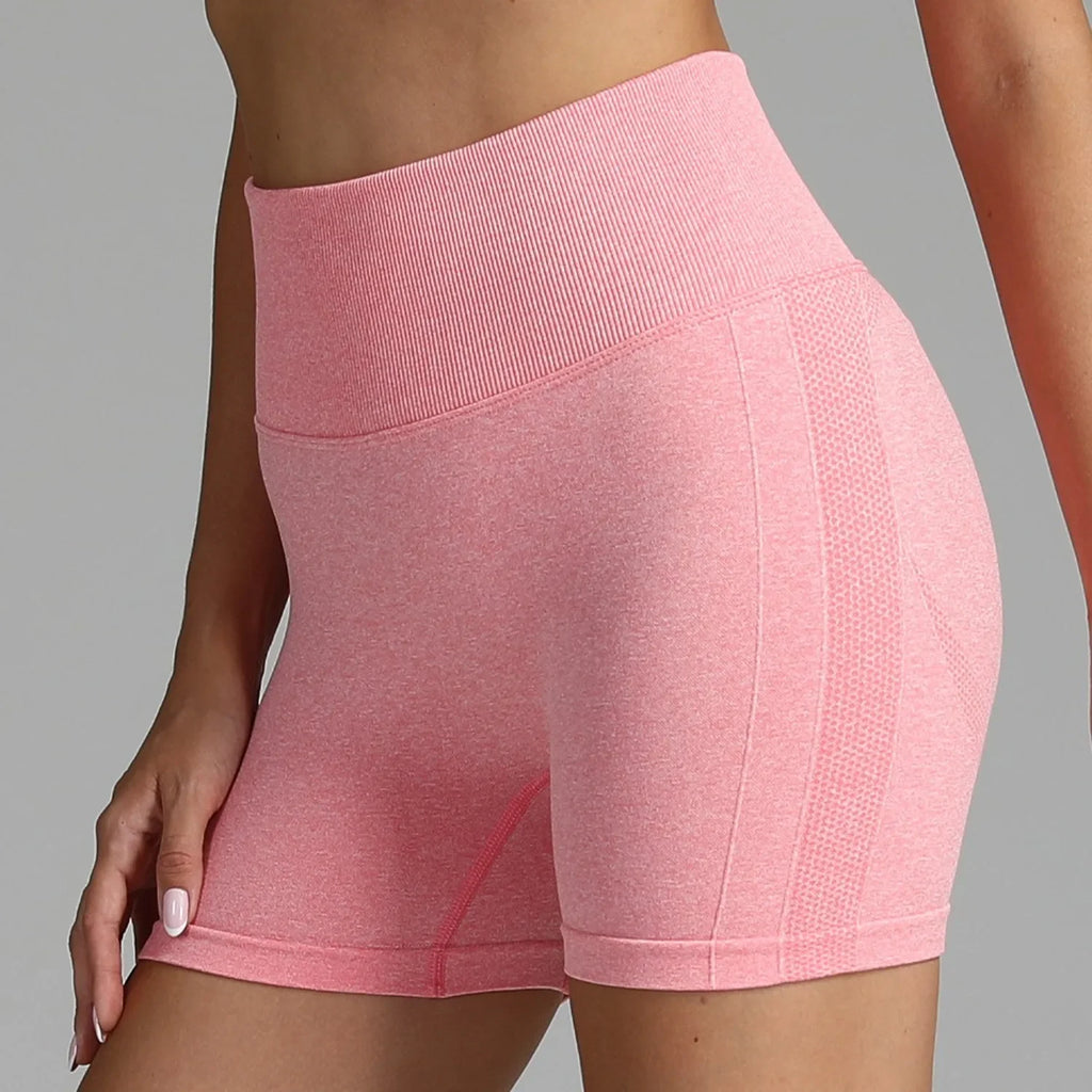 High Waist Butt-Lifting Sport Yoga Shorts for Women, Breathable & Stretchy Gym Workout Athletic Shorts