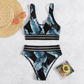 Sexy Mesh Tape Bikini 2026 Women High Waist Swimsuit Printed Swimwear Female Lady Bathing Suit Swimming Summer Beachwear