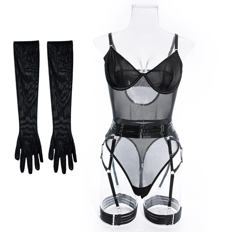 Romantic Bodysuits Sexy Suit Lingerieset Dames Tight Adult Couples Lingerie for Sex Bilizna Sexy Women Underwear Uncensored Vs