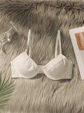 Women's Steel Rim Embroidered Lace Underwear Collar Push Up Shoulder Straps Adjustable Comfortable Close fitting Bra MR2642