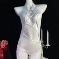 Hot Sexy Lingerie Lace Erotic Teddy Bodysuit Women Sexy Underwear Hollow Perspective Crotchless Stripper Clothing Babydoll Dress