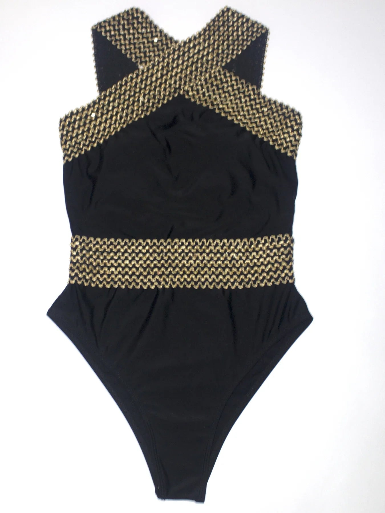 Women's Cross Strap Bandeau One-Piece Swimsuit Adjustable Tummy Control Fashionable Comfortable Swimwear for Various Body Types