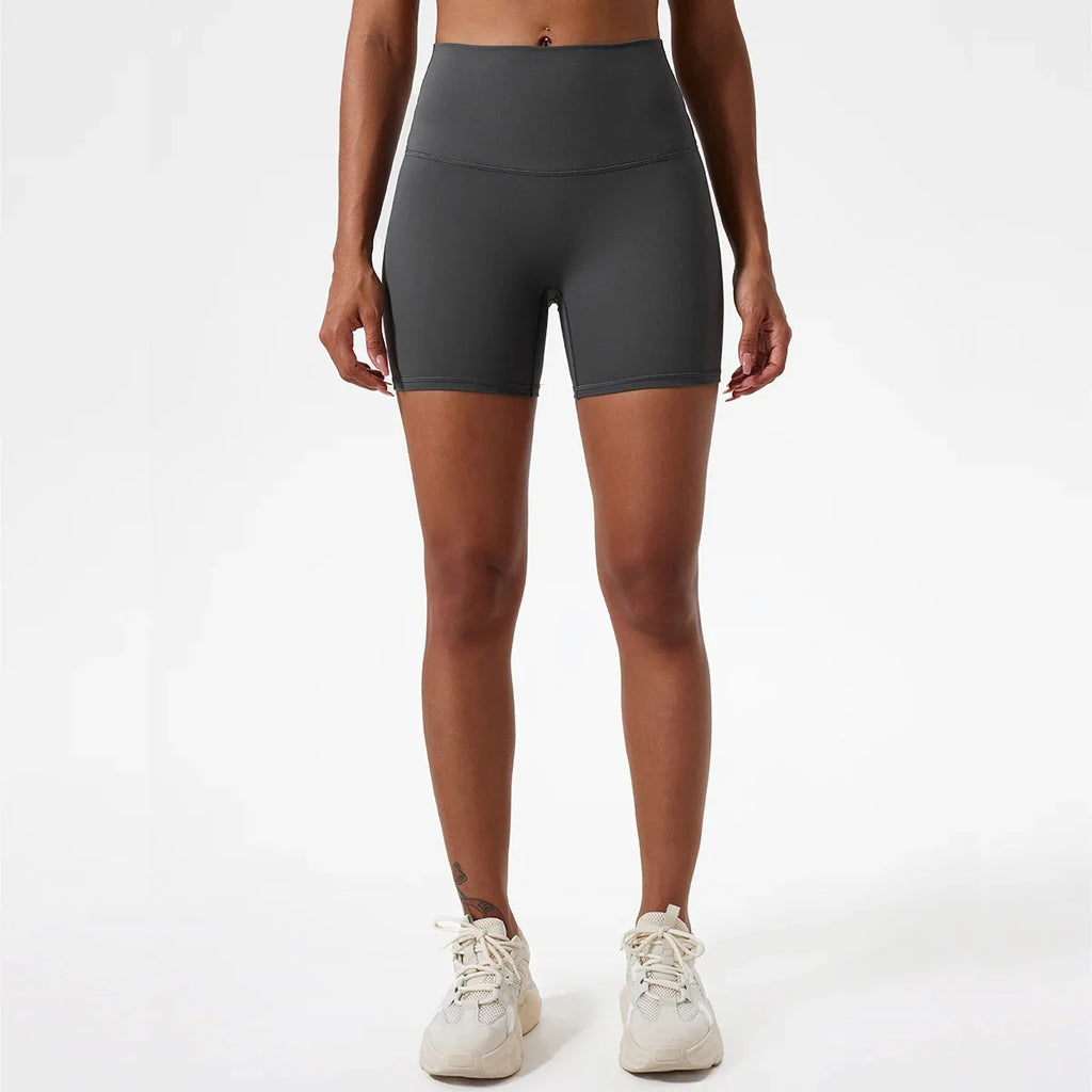 Hearuisavy Summer Soft Yoga Shorts Buttock Lift Gym Leggings Women High Waist Sports Shorts Women Running Workout Shorts Female
