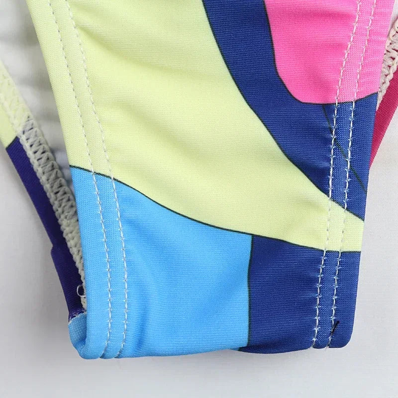 Sexy Bikini Women Swimwear Swimsuit Patchwork High Waist Bikinis Set Bathing Suit Beach Bikini Female Push Up Biquinis Feminino