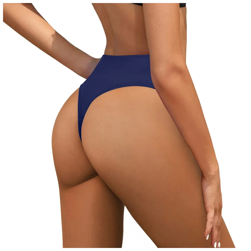 Bikini Bottoms For Women High Waist Swimsuit Sexy Swim Briefs Summer Beach Shorts For Swimwear Bathing Suit Bikini Beachwear