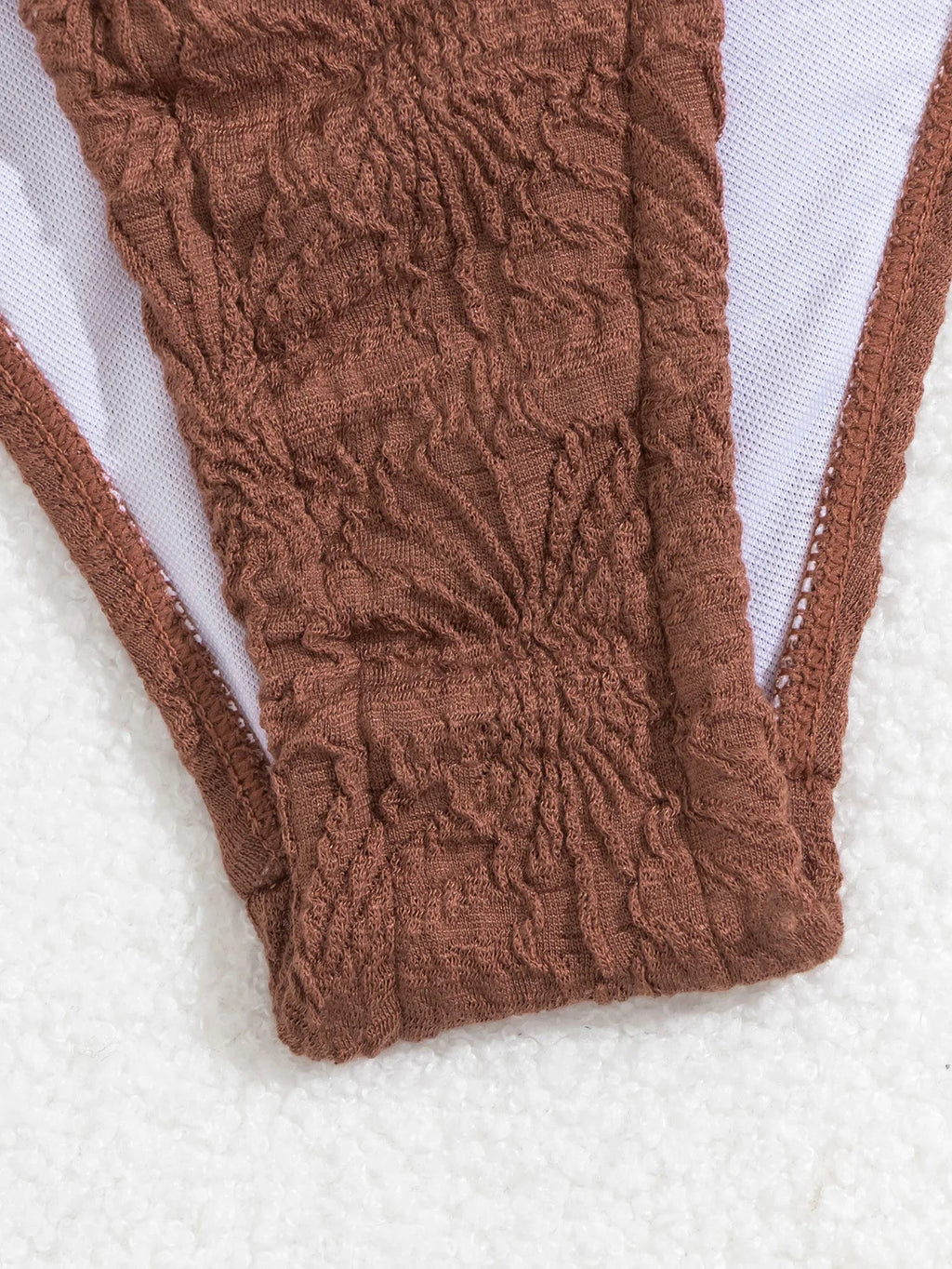 Sexy Coffee Bikini 2026 Women Front Tie Push Up Underwire Swimsuit Brazilian Cut Out Beach Bathing Suit Tie Side Thong Swimwear