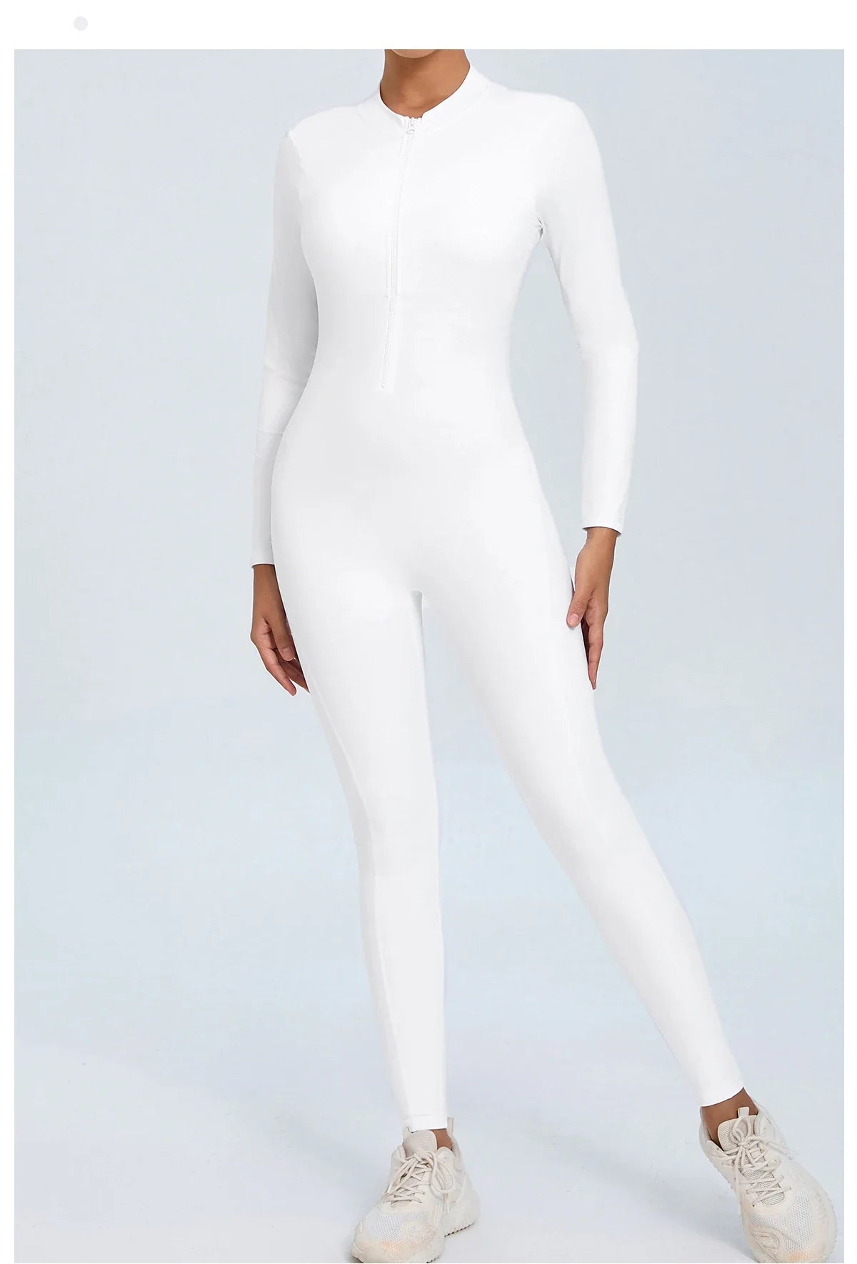 Women Sportwear Yoga Jumpsuit Zip Long Sleeve Back Open Outfit Fitness Tracksuit Tight One-piece Gym Overalls Sports Bodysuit
