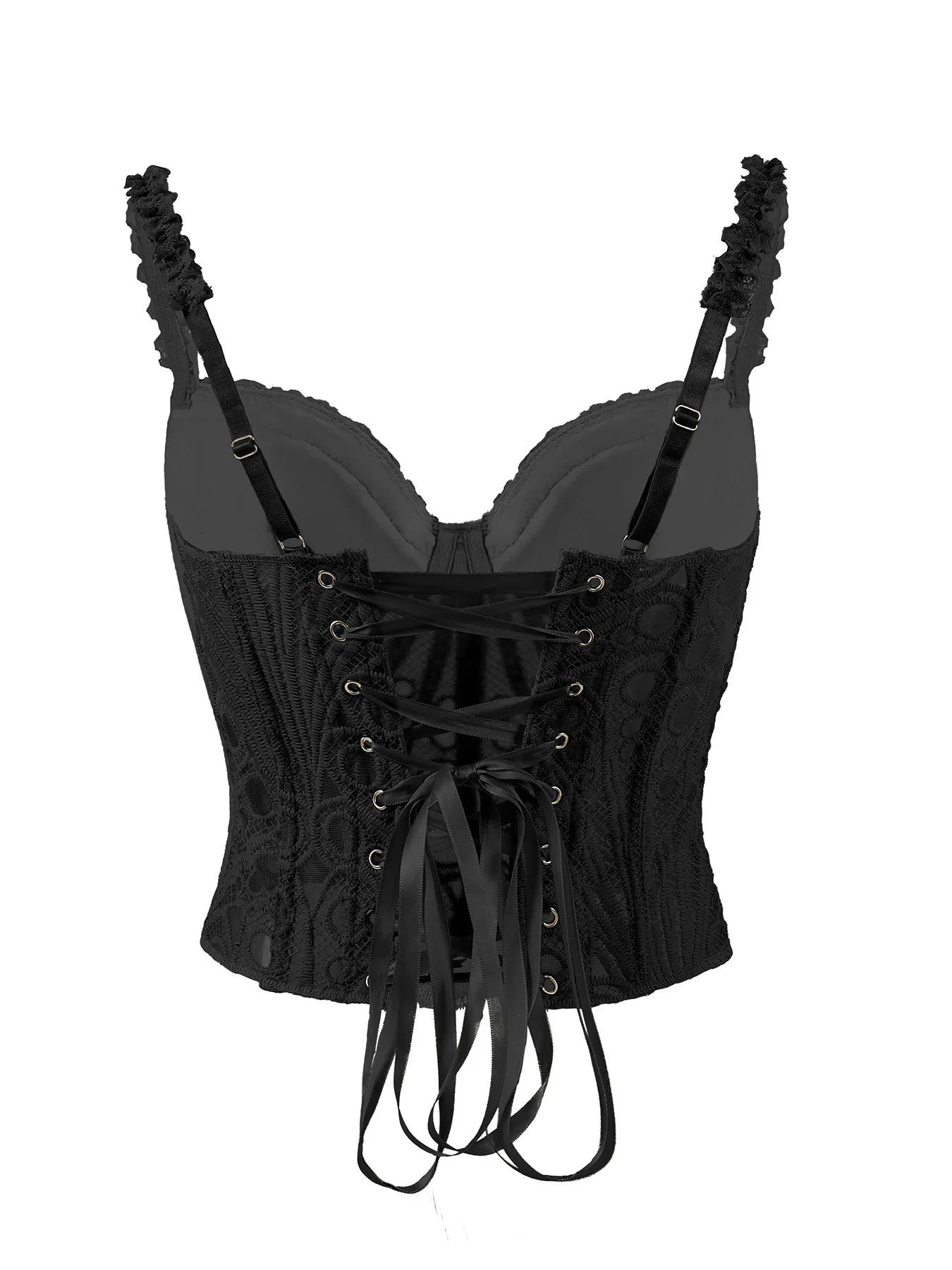Sexy Lace Underwire Diamond Fishbone Crop Top Hot Girl Slim Fit Tank Top Women Top Deep V Suspenders Sleeveless Fashion J5O9